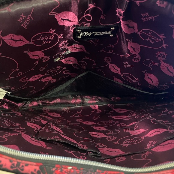 Betsey Johnson Pink and Black Laptop Bag - Picture 4 of 8